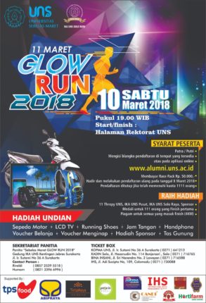 11 Maret Glow Run 2018